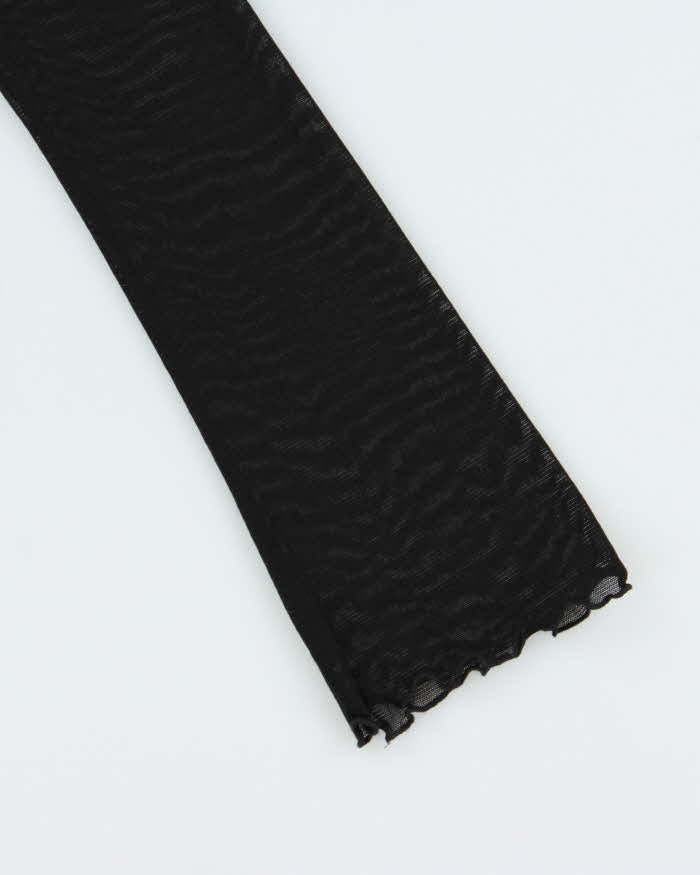 Vintage Y2k 00s Madison Mesh Lace Detail Top - S