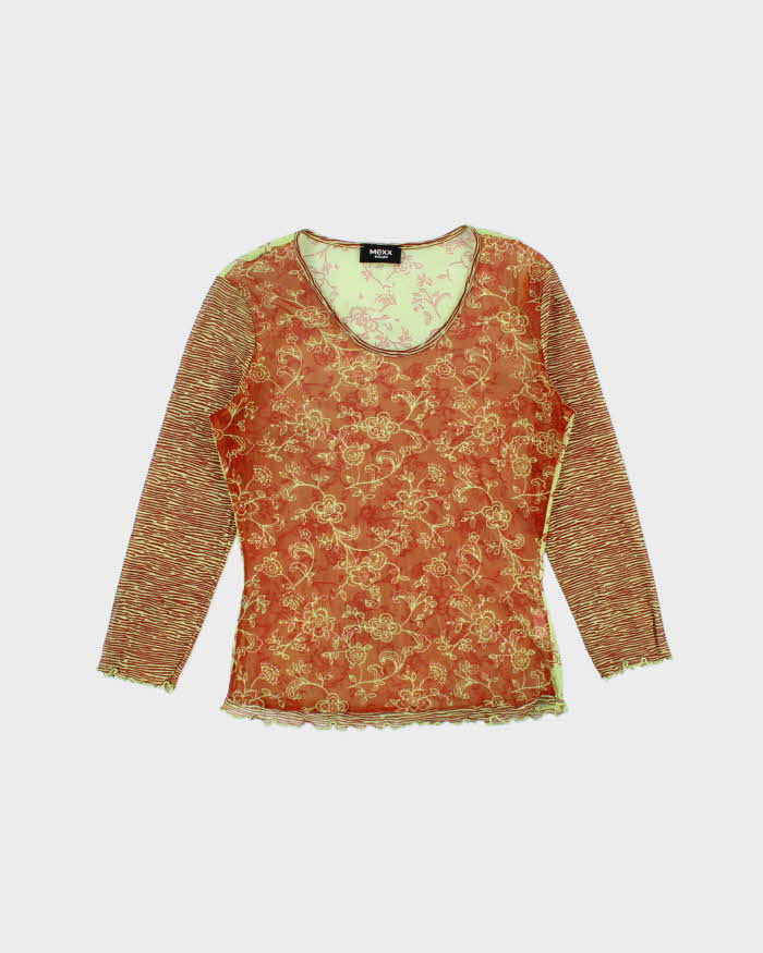Vintage Y2k 00s Mexx Mesh Top - S