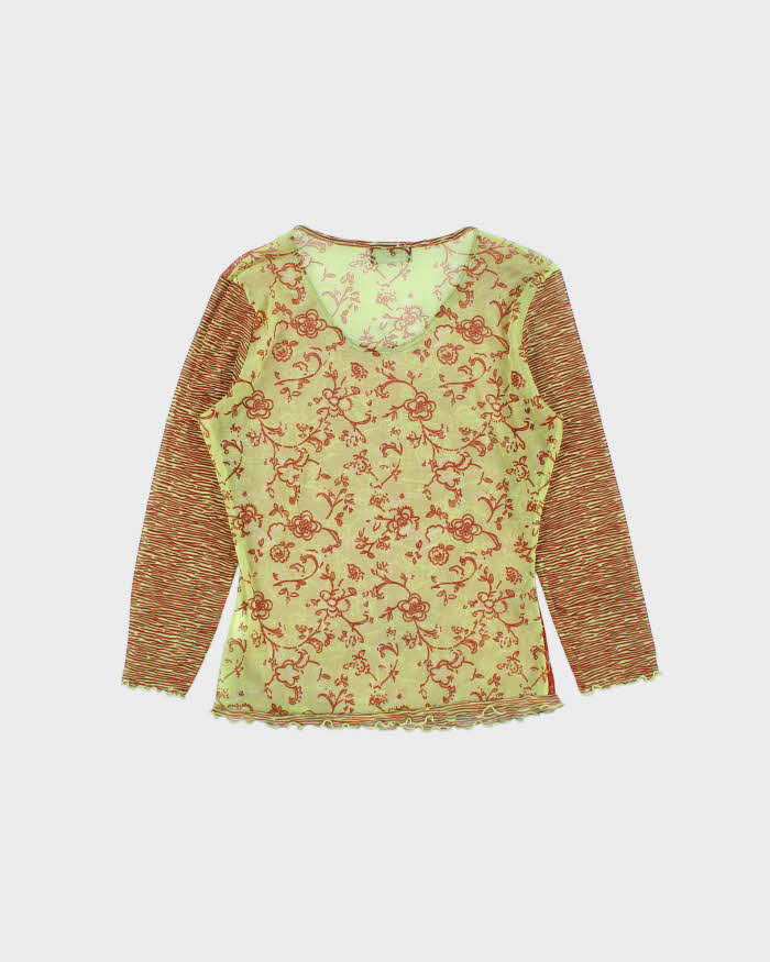 Vintage Y2k 00s Mexx Mesh Top - S