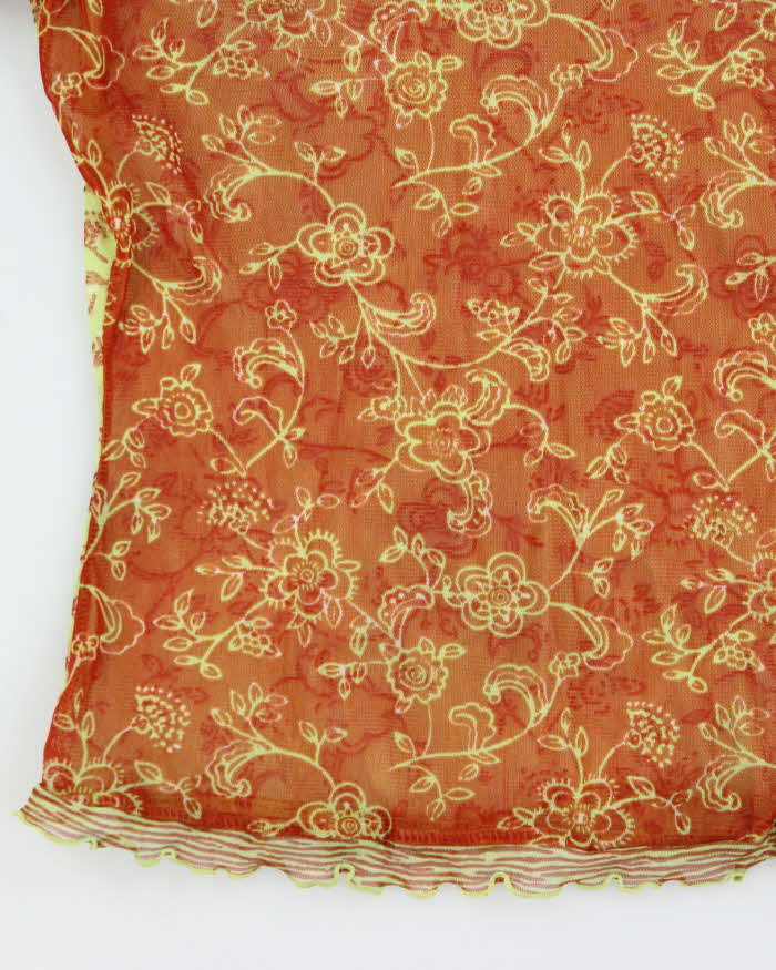 Vintage Y2k 00s Mexx Mesh Top - S