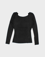 Vintage Y2k 00s Guess Backless Sparkly Long Sleeve Top - S