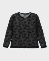 Vintage Y2k 00s X-Cept Mesh Long Sleeve Top - M