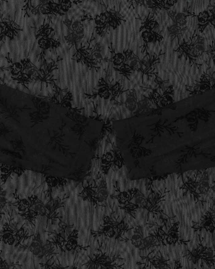 Vintage Y2k 00s X-Cept Mesh Long Sleeve Top - M