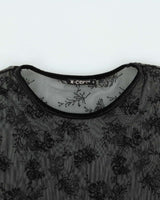 Vintage Y2k 00s X-Cept Mesh Long Sleeve Top - M