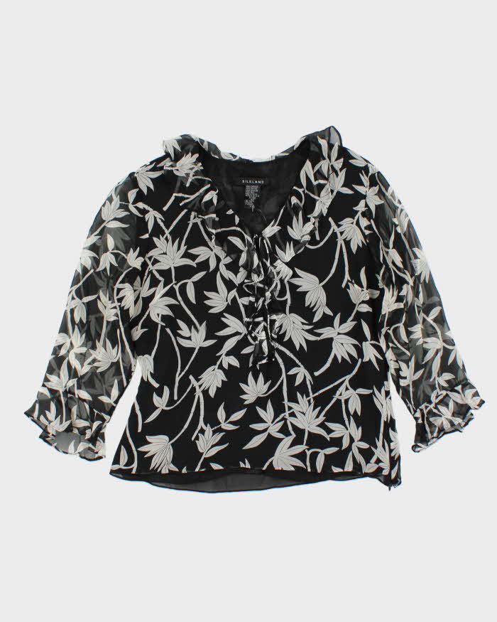 Vintage Y2k 00s Skyland Silk Blouse - M