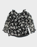 Vintage Y2k 00s Skyland Silk Blouse - M