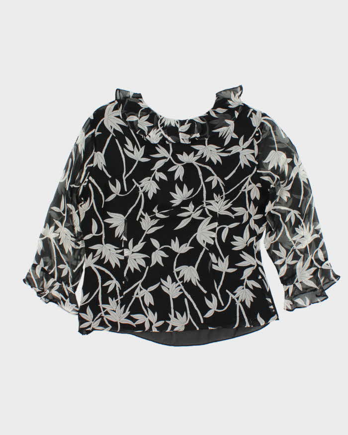Vintage Y2k 00s Skyland Silk Blouse - M