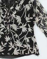 Vintage Y2k 00s Skyland Silk Blouse - M
