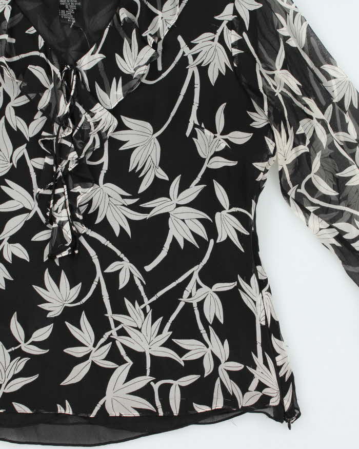 Vintage Y2k 00s Skyland Silk Blouse - M