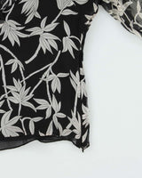 Vintage Y2k 00s Skyland Silk Blouse - M