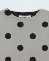 Vintage Y2k 00s Contemporaine Polka Dot Double Mesh Top - M
