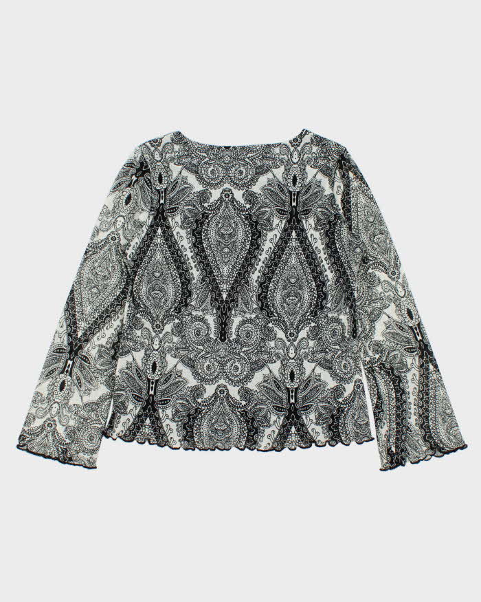 Vintage Y2k 00s Style &amp; Co Paisley Pattern Top - S