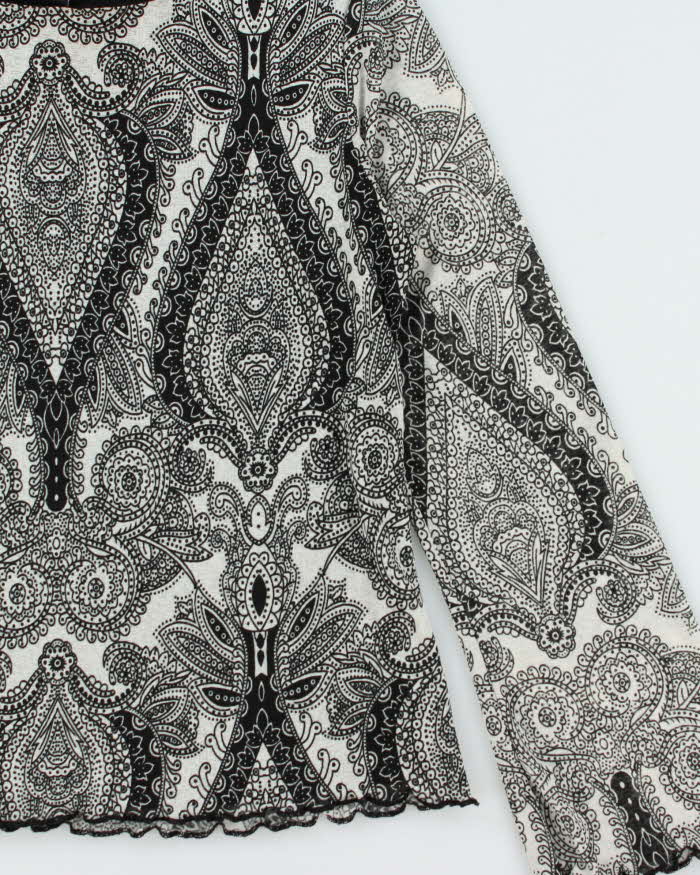 Vintage Y2k 00s Style & Co Paisley Pattern Top - S