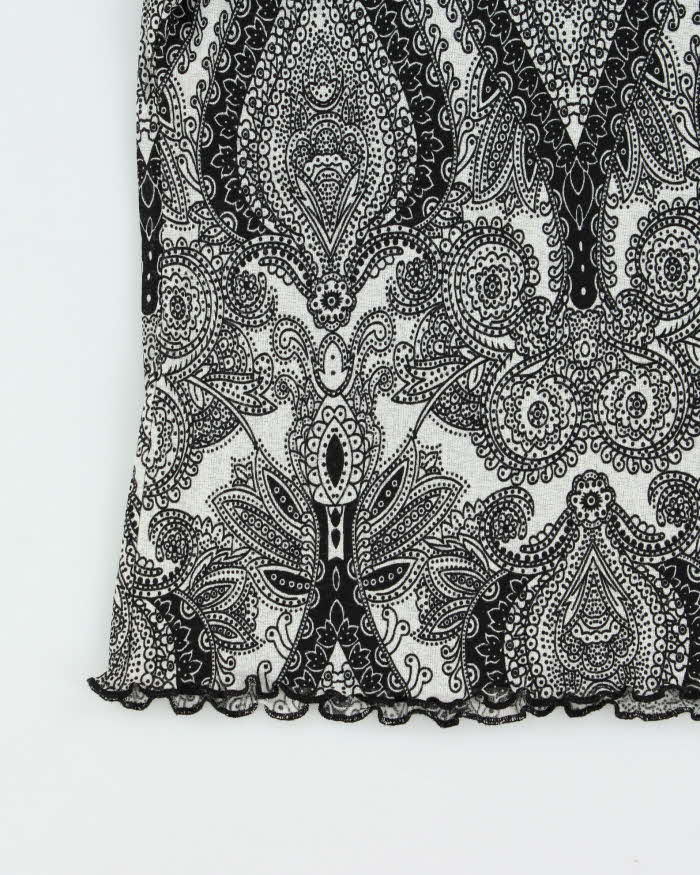Vintage Y2k 00s Style &amp; Co Paisley Pattern Top - S