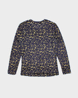 Vintage 90s Ness Velvet Sheer Long Sleeve Top - M