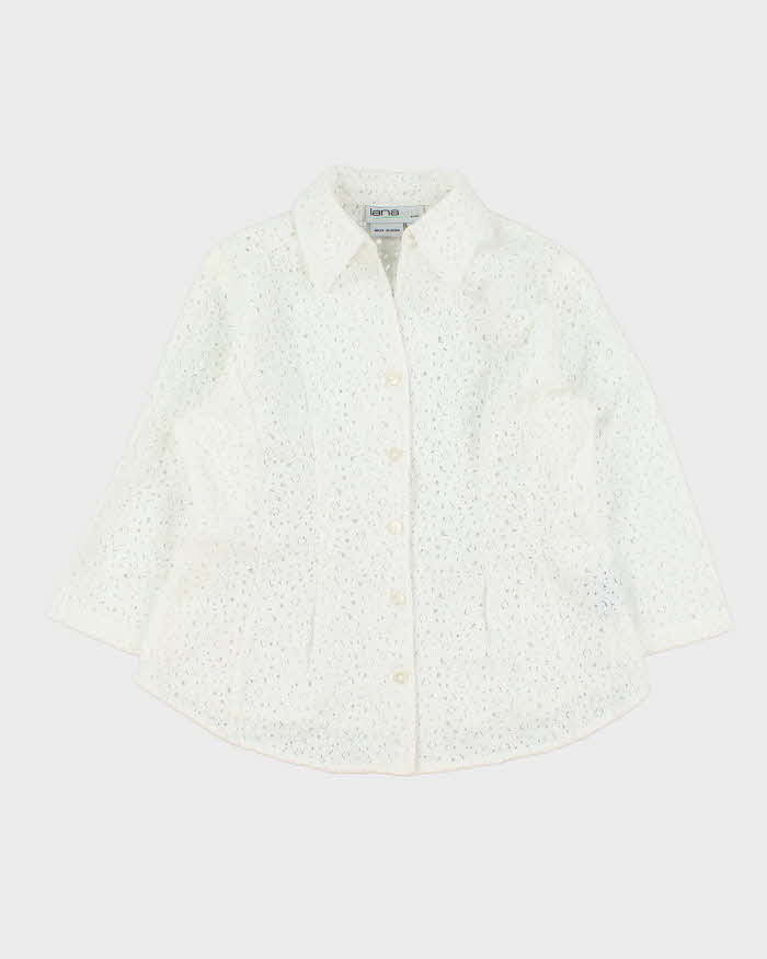 Vintage 90s Lana Lee Lace Blouse - M