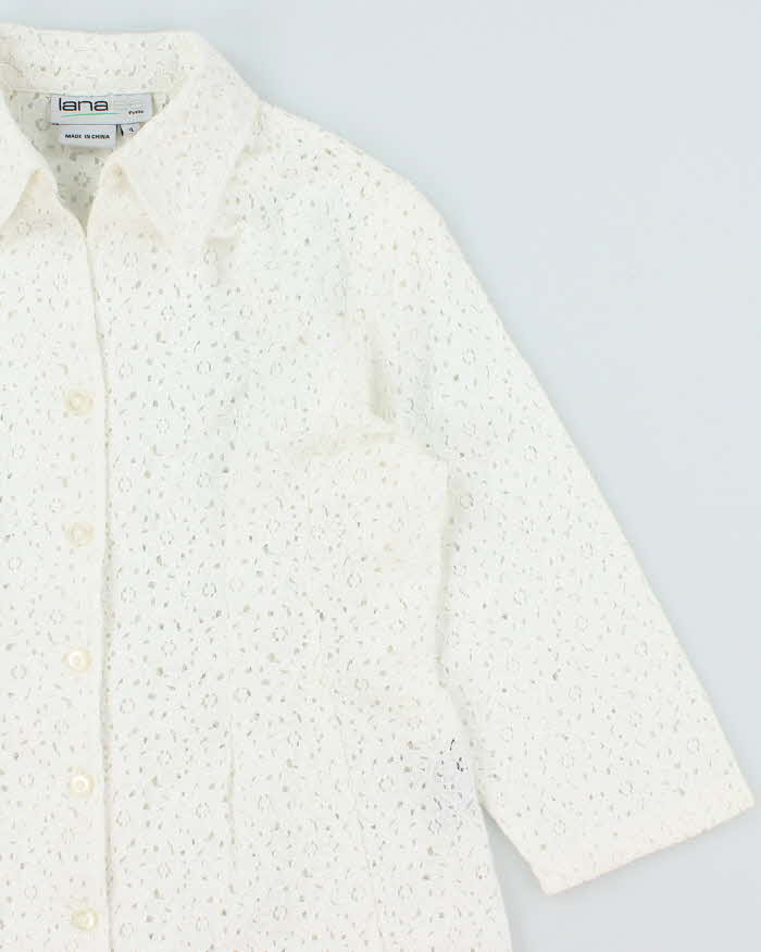 Vintage 90s Lana Lee Lace Blouse - M