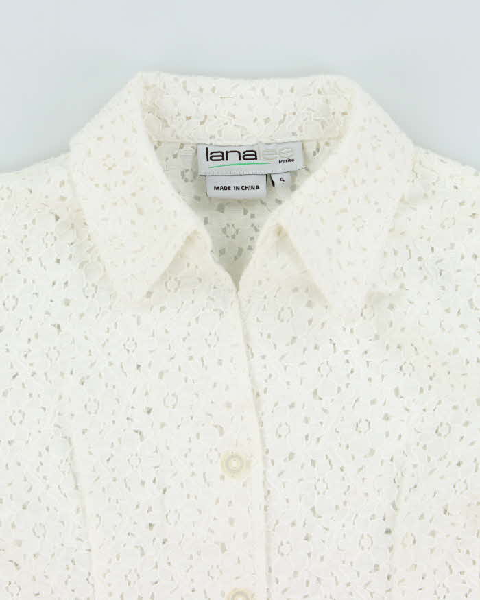Vintage 90s Lana Lee Lace Blouse - M