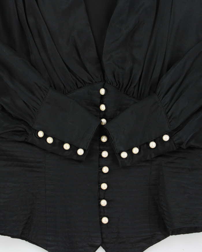 Vintage Santini Silk Batwing Blouse - M