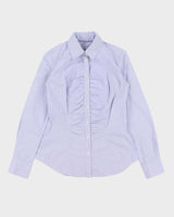 Vintage Y2k 00s Mexx Gingham Ruched Detail Blouse - S