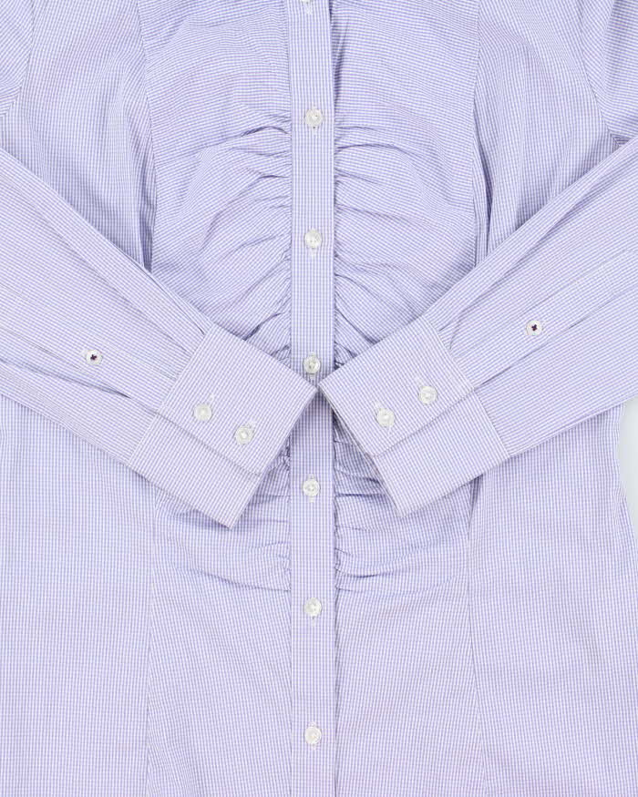 Vintage Y2k 00s Mexx Gingham Ruched Detail Blouse - S
