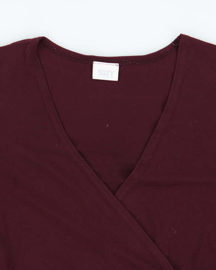 Vintage Y2k 00s Suzy Bell Sleeve O Ring Top - M