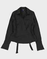 Vintage 00s Reitmans Asymmetric Button Blouse - M