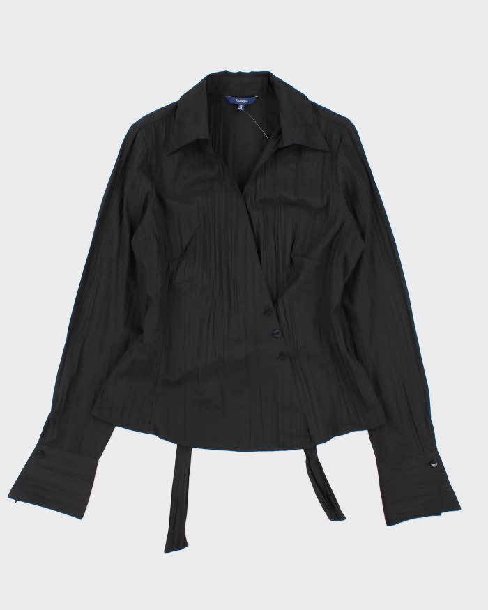 Vintage 00s Reitmans Asymmetric Button Blouse - M