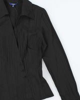 Vintage 00s Reitmans Asymmetric Button Blouse - M