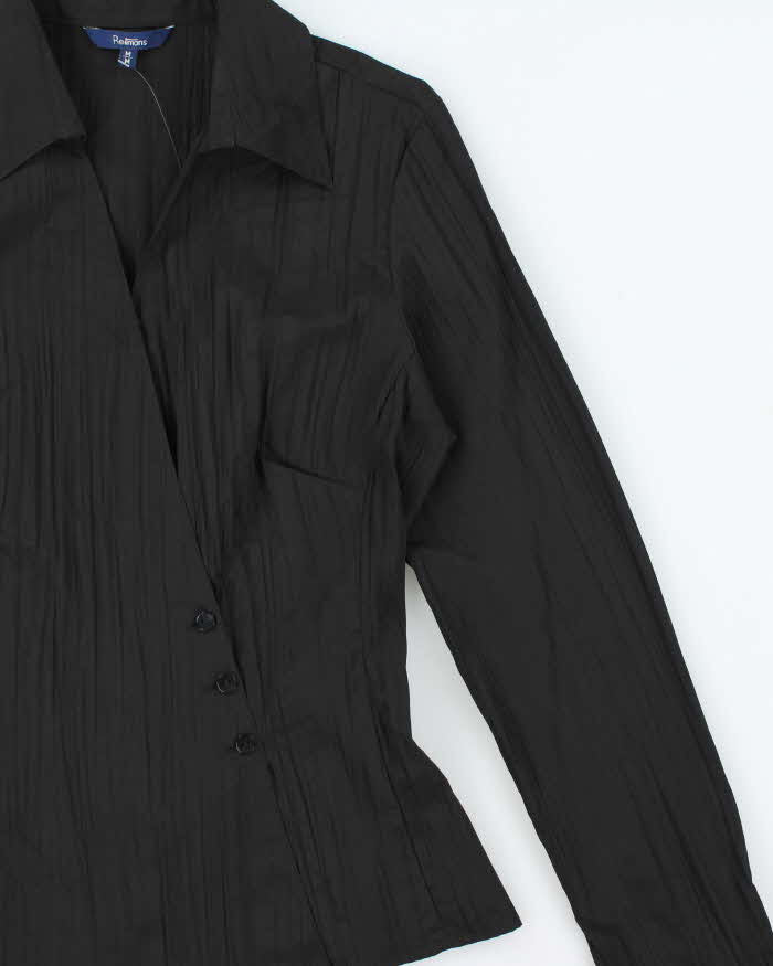 Vintage 00s Reitmans Asymmetric Button Blouse - M