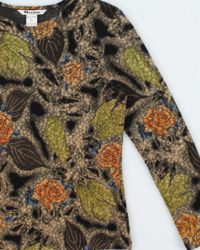 Vintage 90s Nygard Floral Top - M
