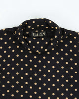 Vintage 90s Y.J.C.Y Polka Dot Roll Neck Top - S