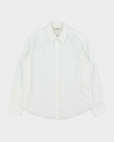 Vintage Celine Cotton Long Sleeve Women's Button Down Blouse - M