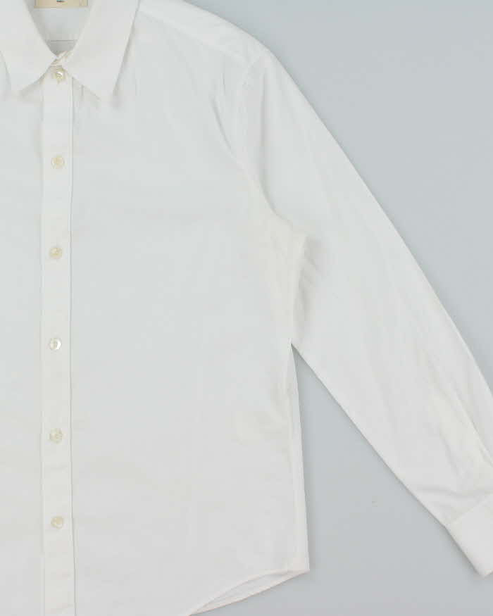 Vintage Celine Cotton Long Sleeve Women's Button Down Blouse - M