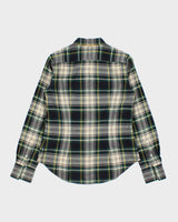 Vintage Y2K 00s Ralph Lauren Women's Tartan Ruffle Long Sleeve Blouse - S