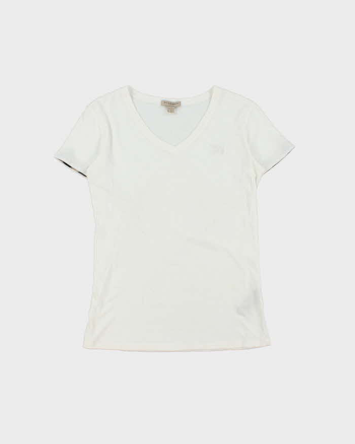 Vintage Y2k 00s Burberry Brit V Neck T-shirt - S