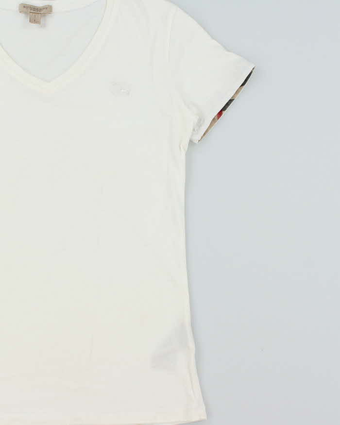 Vintage Y2k 00s Burberry Brit V Neck T-shirt - S