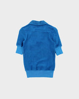 DSWT 1970s Pooh Jeans Soft Line Towelling Polo Shirt - S