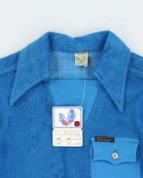 DSWT 1970s Pooh Jeans Soft Line Towelling Polo Shirt - S