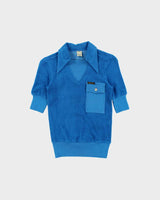 DSWT 1970s Pooh Jeans Soft Line Towelling Polo Shirt - XS