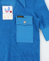 DSWT 1970s Pooh Jeans Soft Line Towelling Polo Shirt - XS