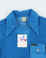 DSWT 1970s Pooh Jeans Soft Line Towelling Polo Shirt - XS