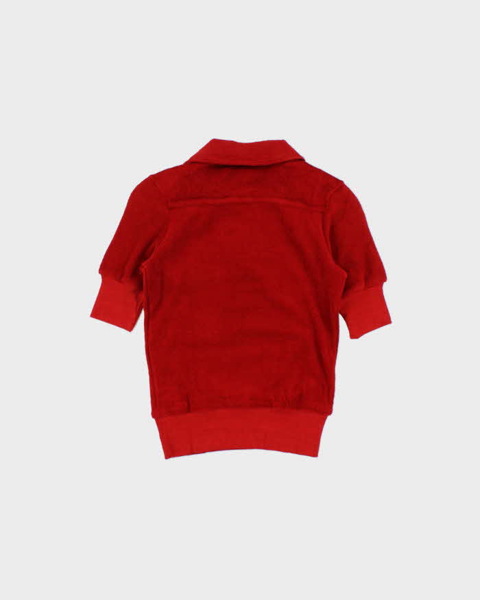 DSWT 1970s Pooh Jeans Soft Line Towelling Polo Shirt - S