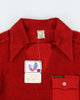 DSWT 1970s Pooh Jeans Soft Line Towelling Polo Shirt - S