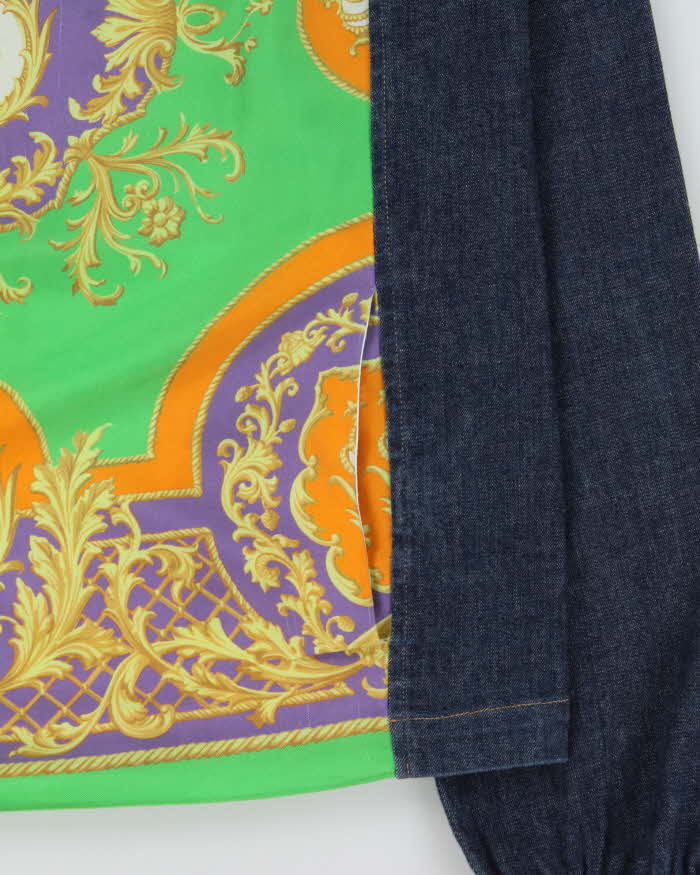Vintage Y2K 00s D&amp;G Women's Baroque Long Sleeve Denim Blouse - M