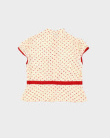 Vintage 00s Precis Polka Dot Sheer Blouse - M