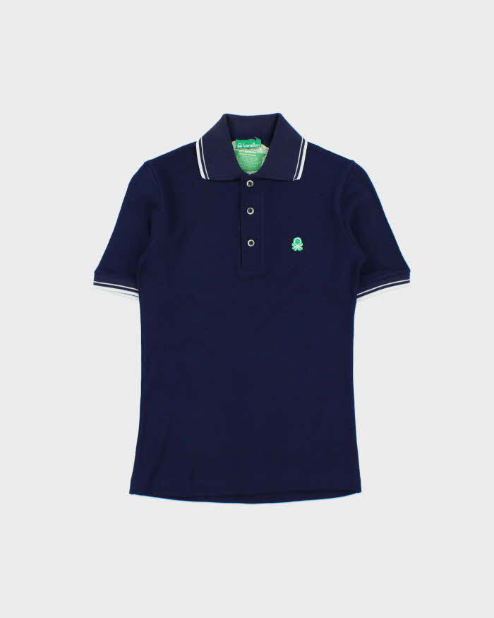 Deadstock 1980s Benetton Short Sleeve Polo Shirt - S