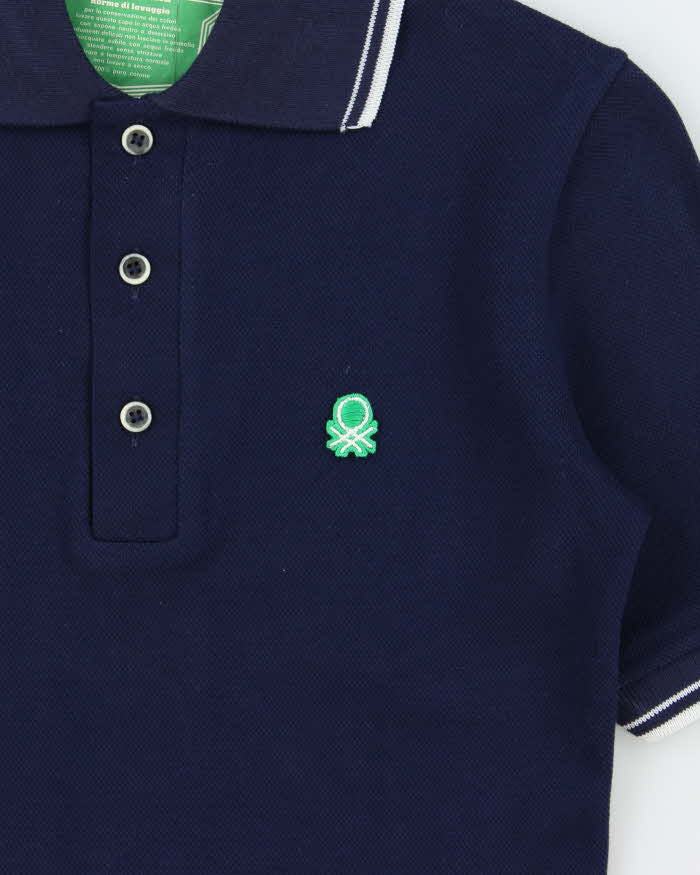 Deadstock 1980s Benetton Short Sleeve Polo Shirt - S