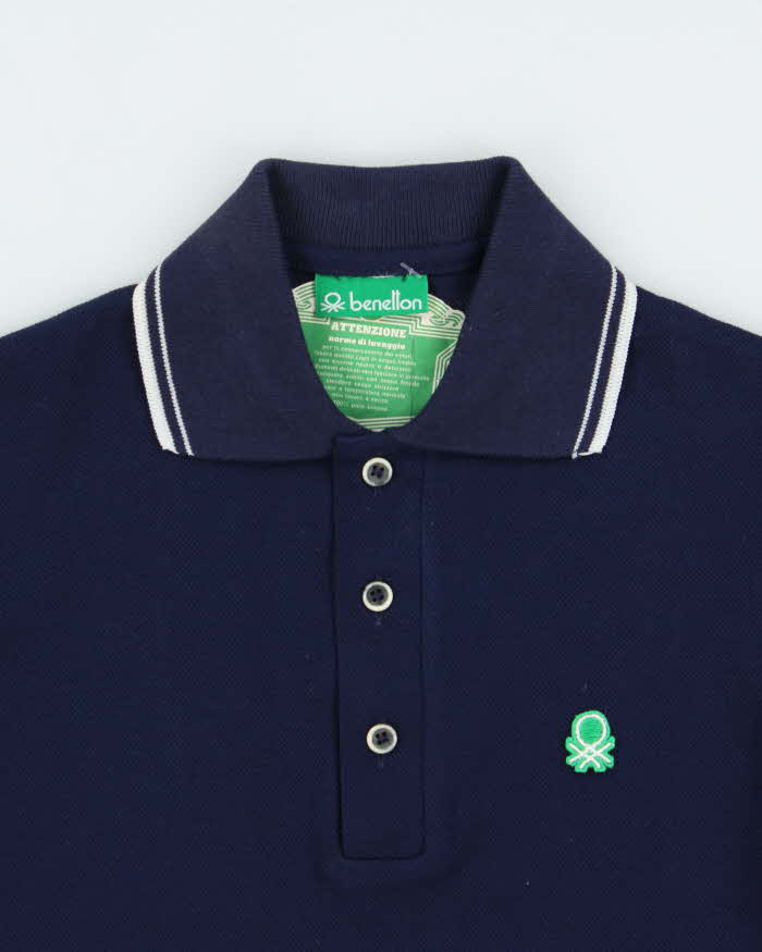 Deadstock 1980s Benetton Short Sleeve Polo Shirt - S