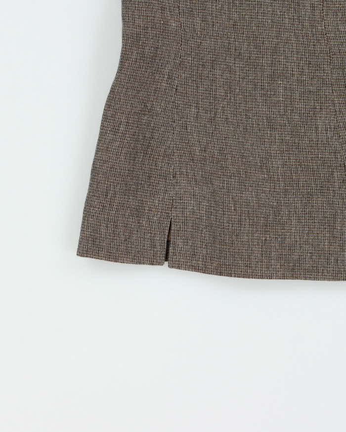 Vintage 1990s Loft Linen Blend Waistcoat Style Top - M